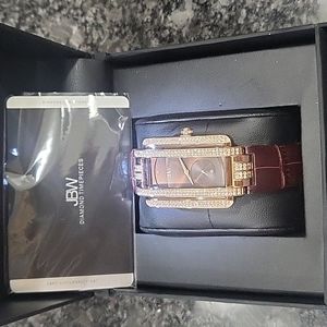 JBW Diamond leather watch